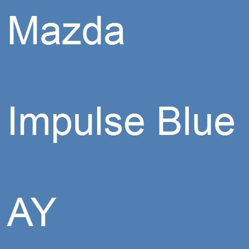 Mazda, Impulse Blue, AY.